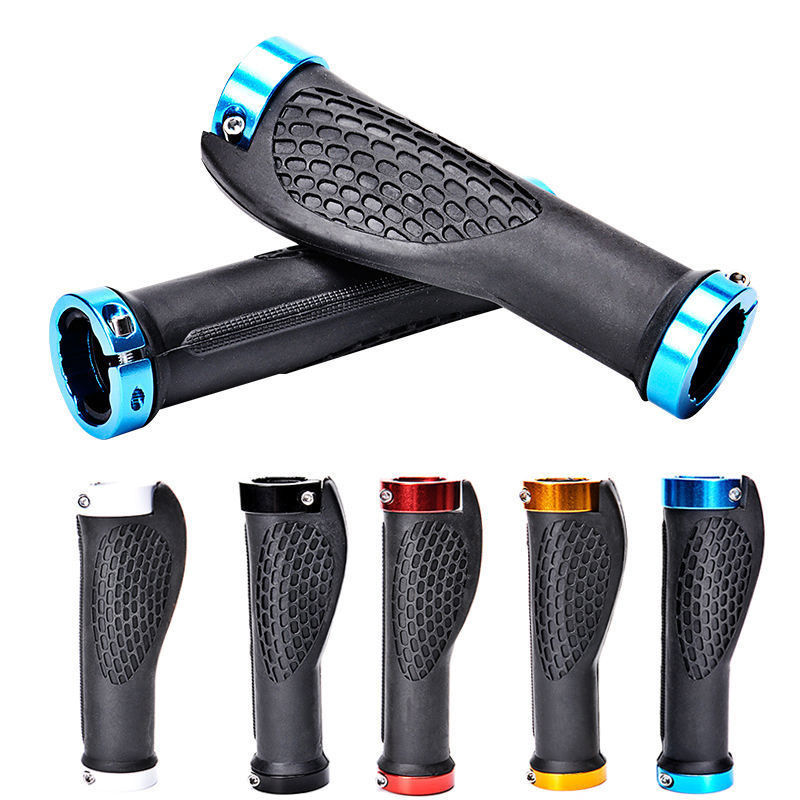 Mountain Bike Handlebar Grips Bicycle Meatball Handlebar Grips Cycling Handlebar Gloves Double-Sided Locking Non-Slip Rubber Accessories Equipment