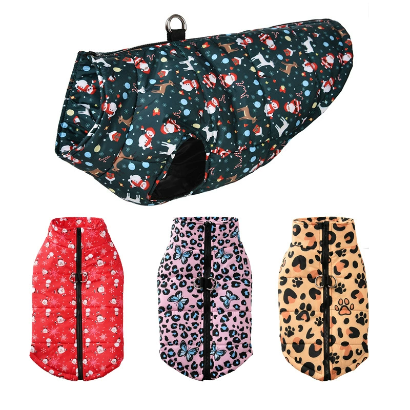 Амазонка Трансграничный Новый Лыжный Костюм Для Собак Одежда Для Собак Теплая Хлопковая Одежда Зимняя Спортивная Одежда Рождество