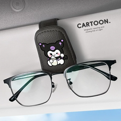 Car Glasses Clip/Bill Clip Sun Visor Storage Clip Glasses - black-xiaoku