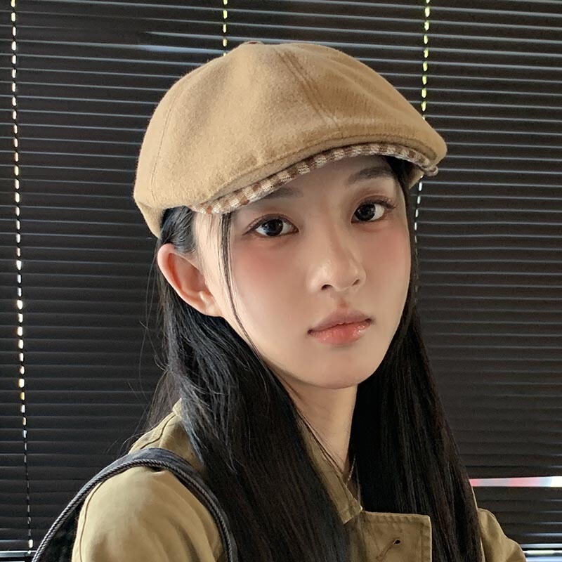 帽子 レディース 秋冬 韓国風 エレガント ファッション 万能ファッション帽子 ベレー帽 英国風 フォワードハット 新しいトレンド|undefined