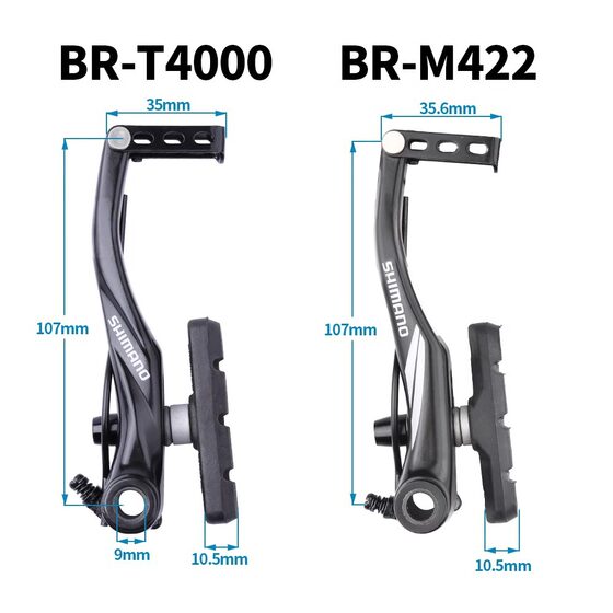 SHIMANO Jubilee T4000 Mountain Bike Folding Bike V Brake Clamp Brake Handle Brake Pane Universal