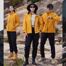 户外冲锋衣抗静电男士青年外套定制logo透气春秋休闲情侣风衣女