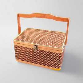 长方形茶叶竹篮子粽子月饼鸡蛋篮手提礼品盒竹篮编织可定批发