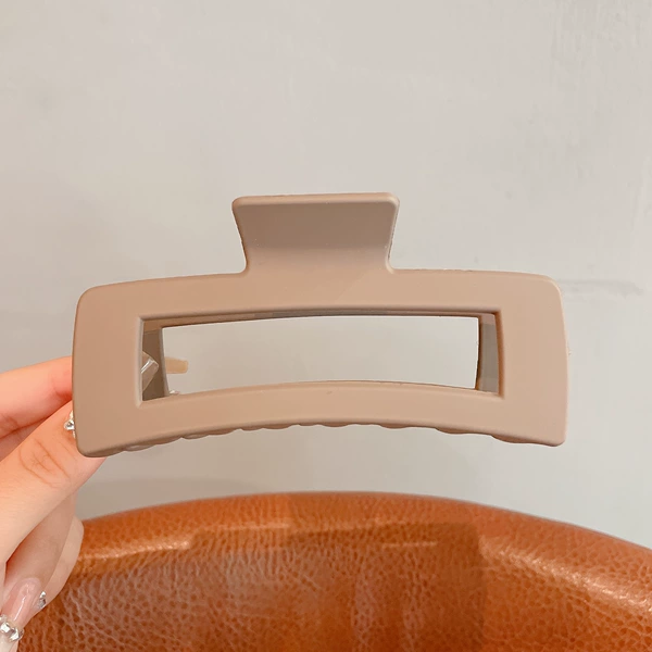 10# frosted brown square gripper, diameter about 13cm