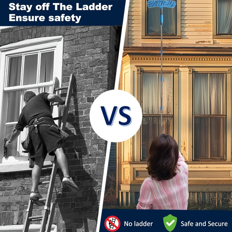 2026 Autumn and Winter Cross-Border Export New Window Cleaning Set Combined with High-Rise Window Cleaning Set