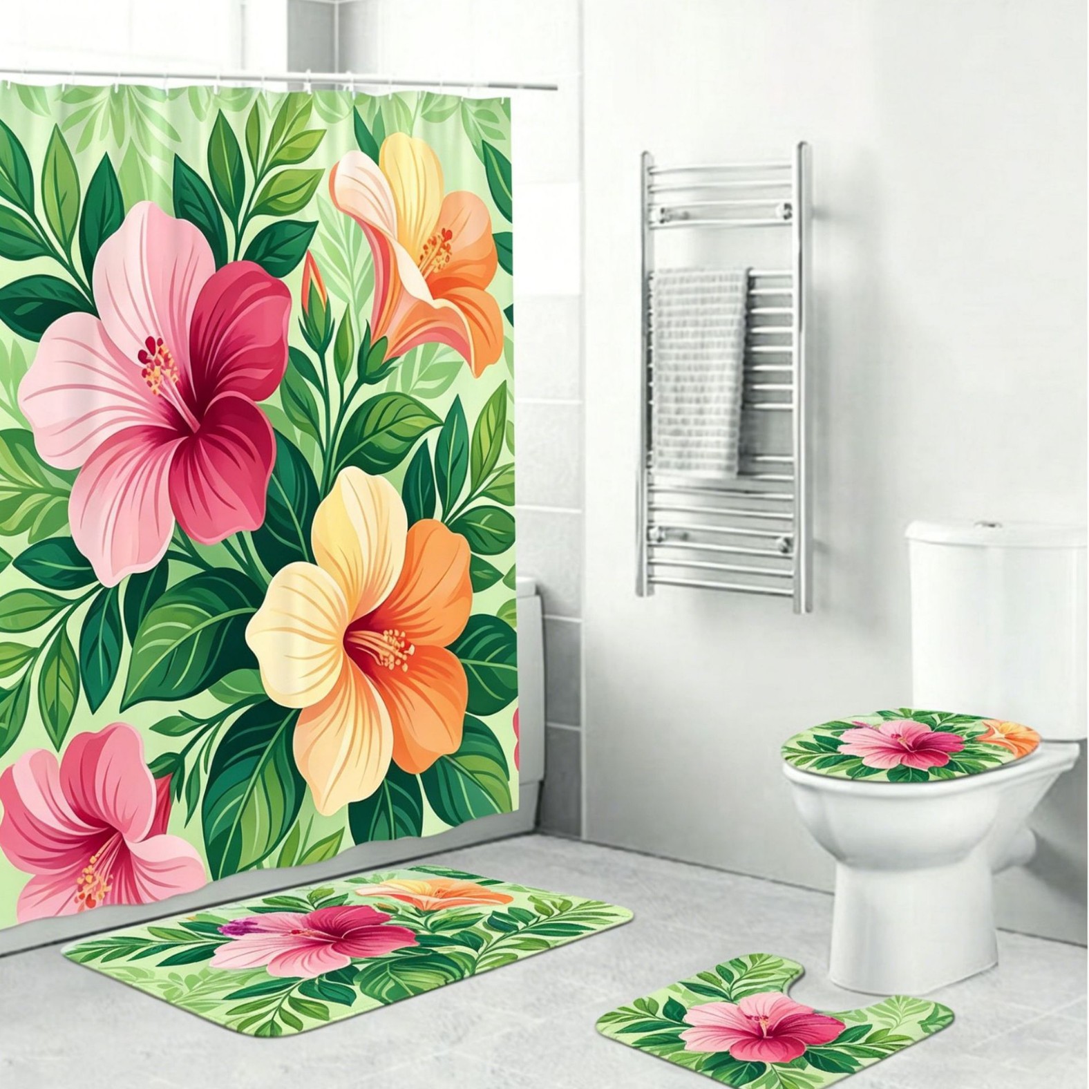 Cortinas de baño impermeables y a prueba de moho, cortinas de cocina sin perforación, cortinas de aislamiento, dormitorios dedicados a la exportación y personalización transfronteriza