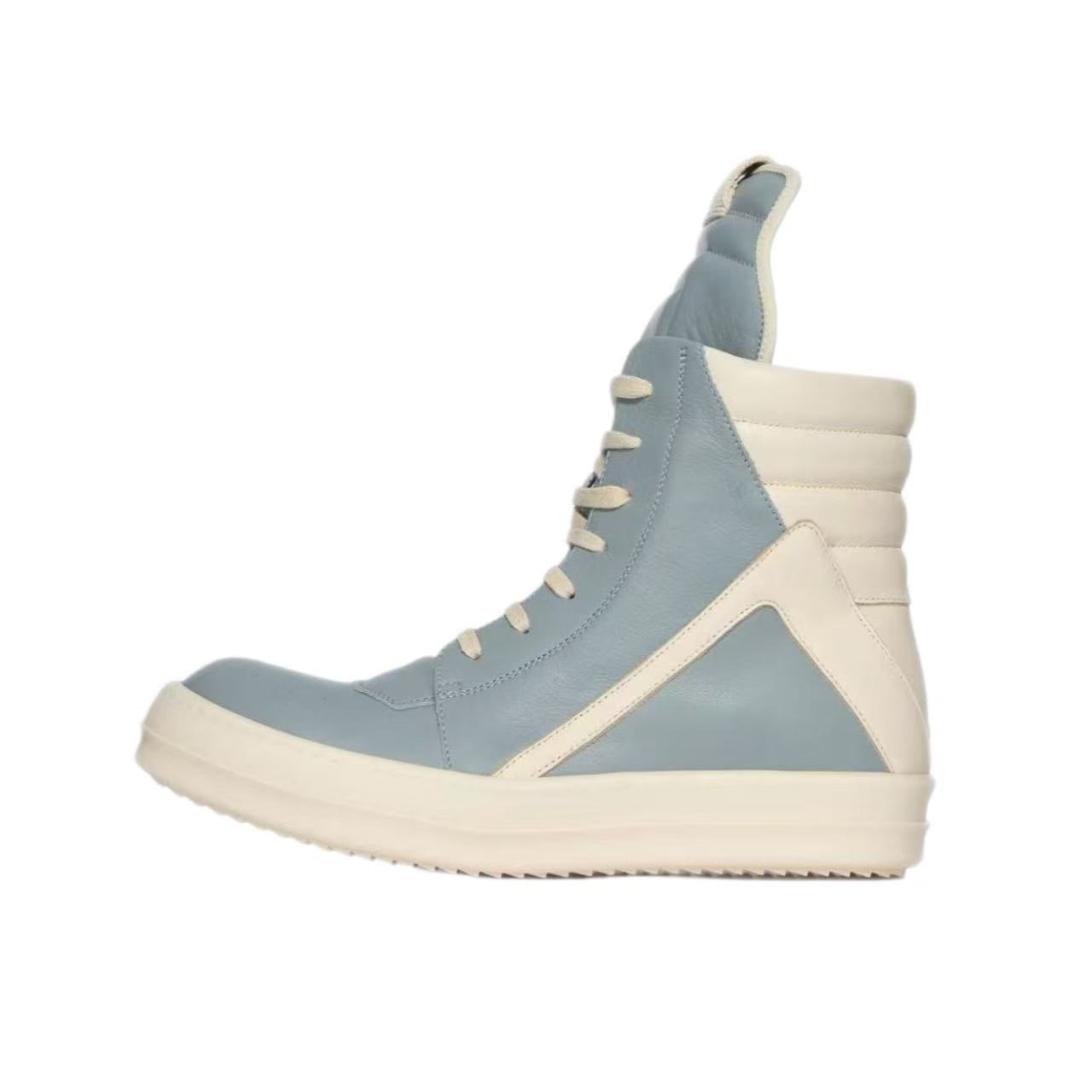 Inverted triangle blue