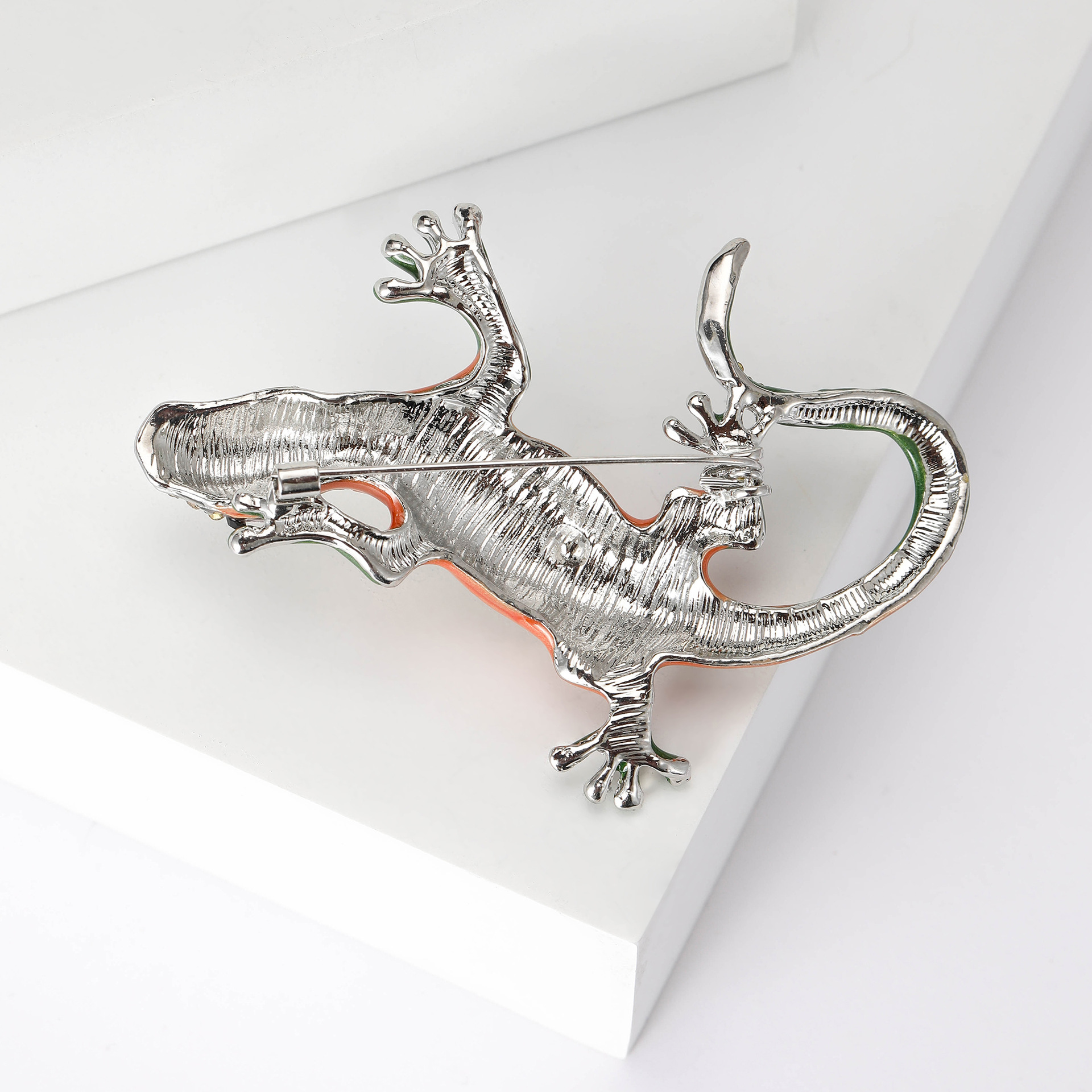 Retro Lizard Alloy Enamel Women's Brooches display picture 7