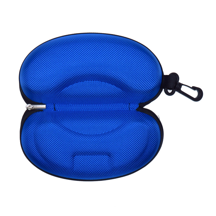 卸売EVAメガネケース オックスフォード布製 耐圧・耐衝撃サングラスケース フック付きジッパー式メガネケース メガネバッグ