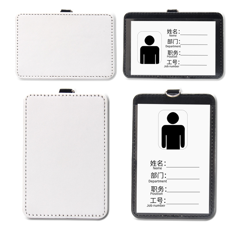 Self-Produced and Sold Heat Transfer Work Id Card Holder Blank Surface Sublimation Luggage Tag Tag for Printing Logo Advertising