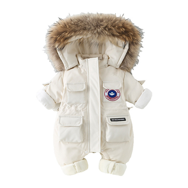 Children's keep warm down jacket for new born to go out