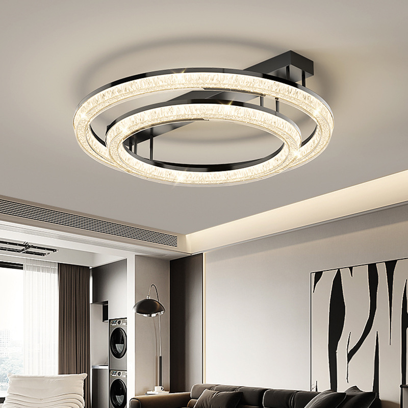 Italiano minimalista diseño de lámpara de techo de sala de estar nubes lujosas lujosas sensación de alto espectro de protección de los ojos lámpara de habitación principal