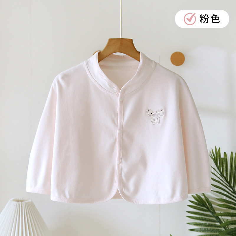 [thin cotton shawl] pink bow / One size fits all ( 45-80kg )