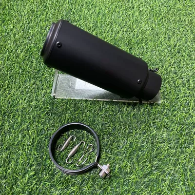 Motorcycle exhaust pipe | NINJA400 universal - 89-round-mouth-black-60mm
