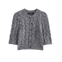 TAOP&ZA秋冬新款女装休闲时尚中袖针织衫毛衣外套8146114