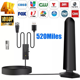 Amazon DVB-T HD TV Antenna Booster Digital TV Antenna 120 Mile Cross Border Hot Sale