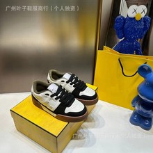 莆田鞋男F家新款拼色小白鞋女match复古米白厚底板鞋休闲运动鞋