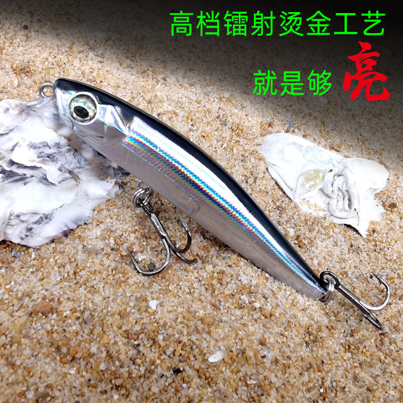 8 Colors Sinking Minnow Fishing Lures Hard Baits Fresh Water Bass Swimbait Tackle Gear