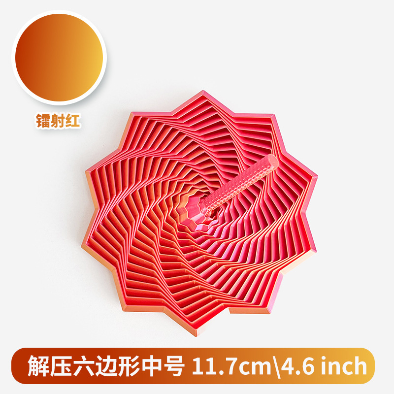 跨境热销减压3D打印感官烦躁之星六边形带手柄解压多边形玩具批发|undefined