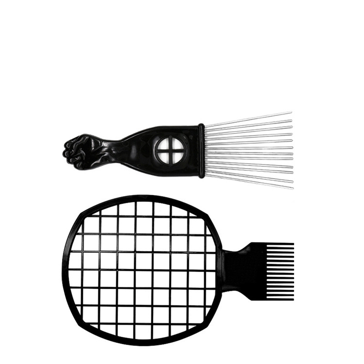 Comercio exterior AliExpress negro perm peine traje africano sucio trenza cuidado herramienta esponja forma peine aguja de acero insertar peine