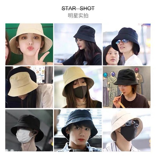 Fisherman hat women's Korean style trendy versatile sun hat summer thin face-covering sun hat early spring autumn sun hat for women