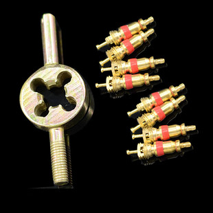 Wenzhi Bicycle Valve Core Wrench Multifunctional Valve Key Deflation Needle Car Tire Valve Air Meter
