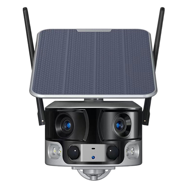 8.000.004 K vinculación binocular de doble pantalla HD visión nocturna cámara de vigilancia teléfono móvil remoto Cámara solar