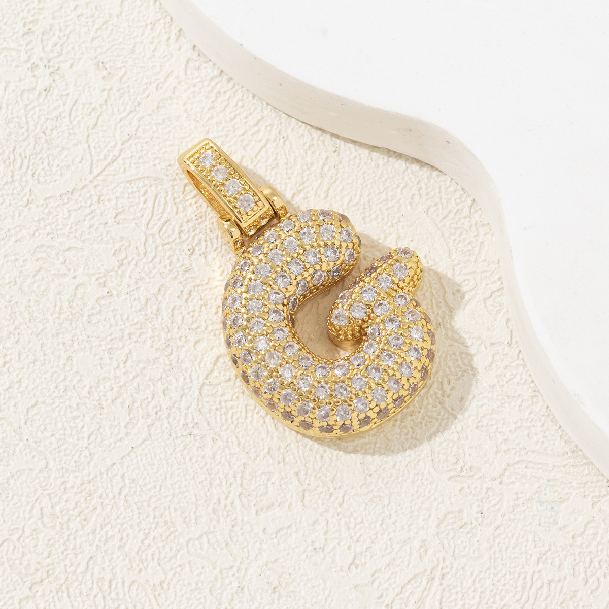 1 Piece Copper Letter Polished Pendant display picture 10