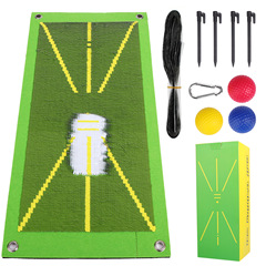 クロスボーダーホット販売ゴルフビーズパーカッションマット屋内スイング軌道練習マットゴルフボールトレーニング用品