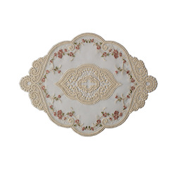 5ZV7批發法式復古少女法式蕾絲繡花桌墊茶几墊蓋巾西餐盤墊梳妝檯