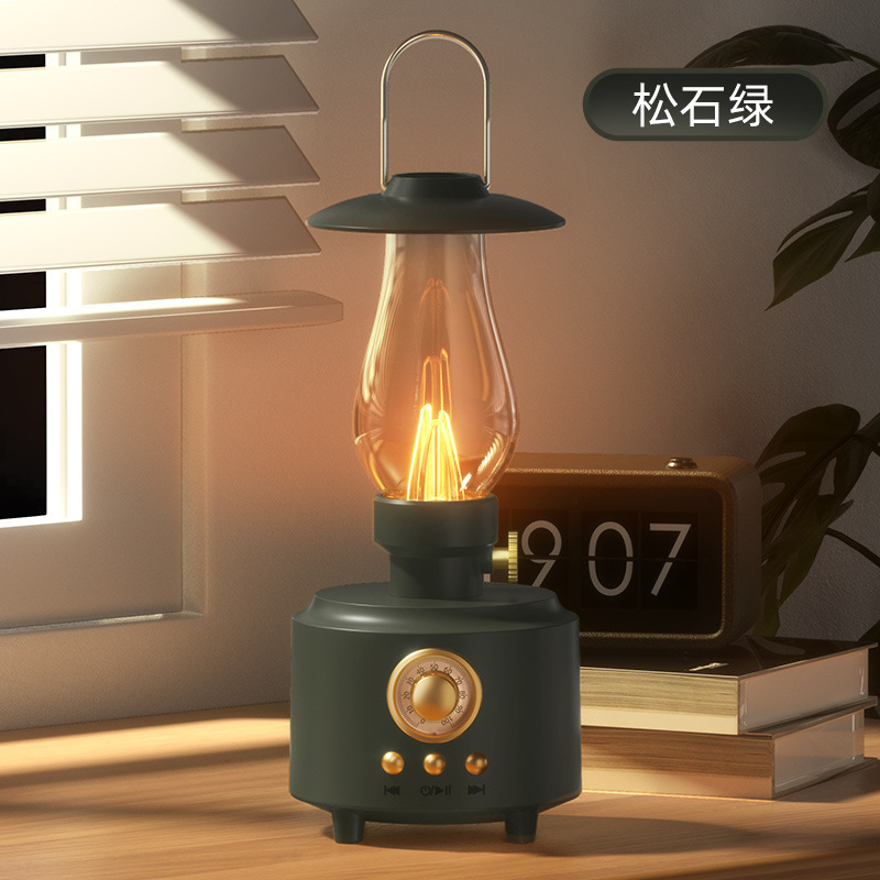 国境を越えた新しい灯油ランプ Bluetooth スピーカーポータブル屋外キャンプオーディオシミュレーション炎ランプサブウーファーダイヤフラム|undefined