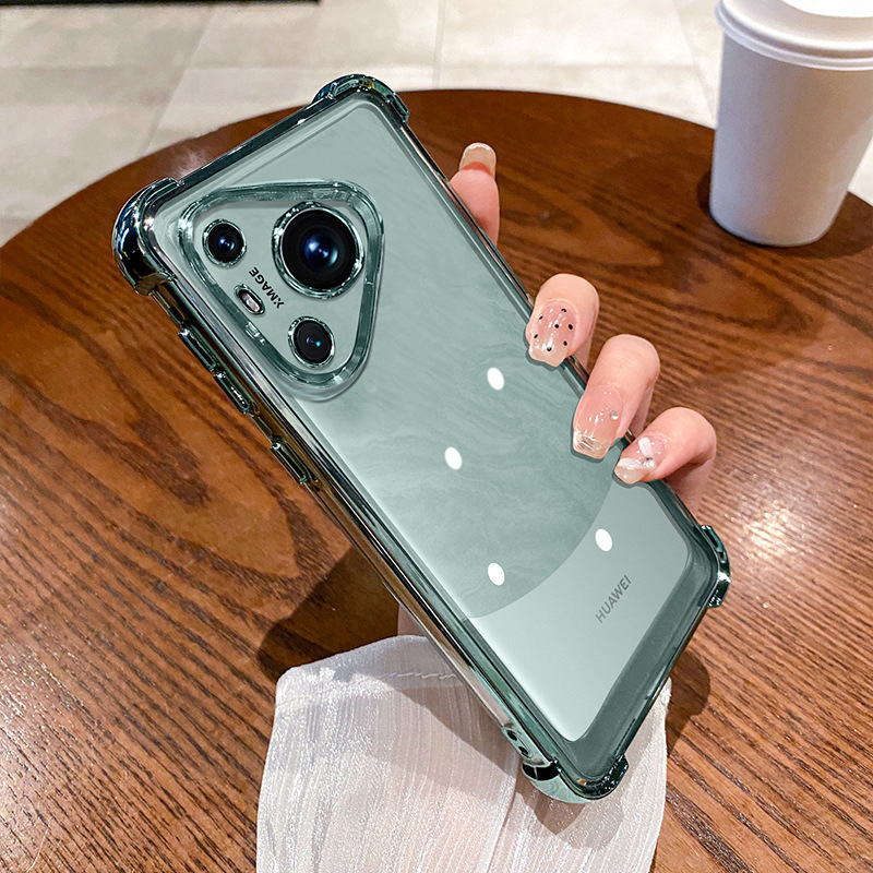 Funda protectora transparente galvanizada para Huawei P70 con airbag en las cuatro esquinas, anticaídas, Magic7, NOVA13PRO, nueva