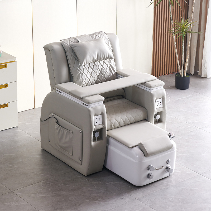 Sillón de manicura, sillón para pedicura, tatuaje eléctrico de cejas, extensión de pestañas, cuidado de pies, bañera multifuncional todo en uno para pies, terapia de masaje eléctrico para pies.