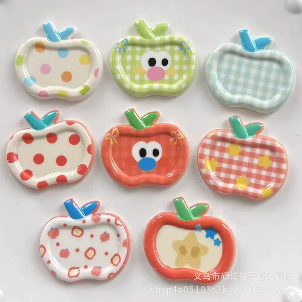 Fun and Cute Candy Cream Polka Dot Plaid Apple Hairpin Ghost Girl Soft Cute Side Clip Hair Accessories Hairpin Duckbill