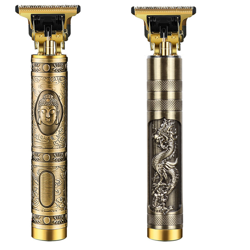 Cross-border retro aceite cabeza eléctrica de carga directa talla eléctrica Clipper eléctrico Clipper pelo Calvo estilo tijeras de peluquero