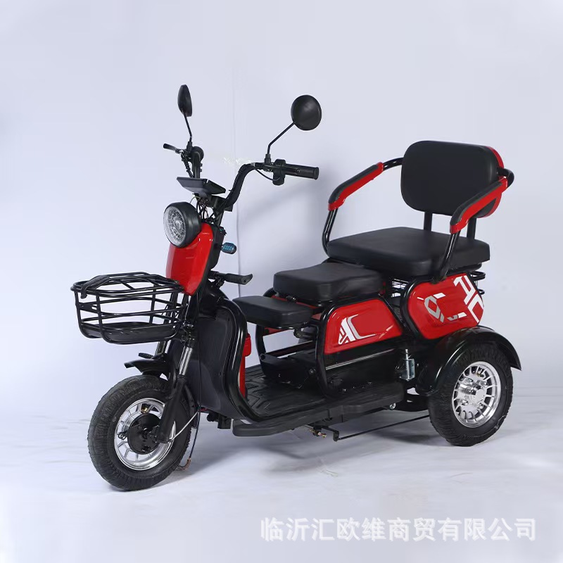 Triciclo eléctrico comercio exterior ventas calientes coche de batería pequeño coche eléctrico para personas mayores scooter para recoger niños triciclo eléctrico