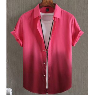 3D Digital Printing Beach Party Men's Casual Shirt Europe and the United States Cross-border Source Direct Selling Fast Selling Tongya