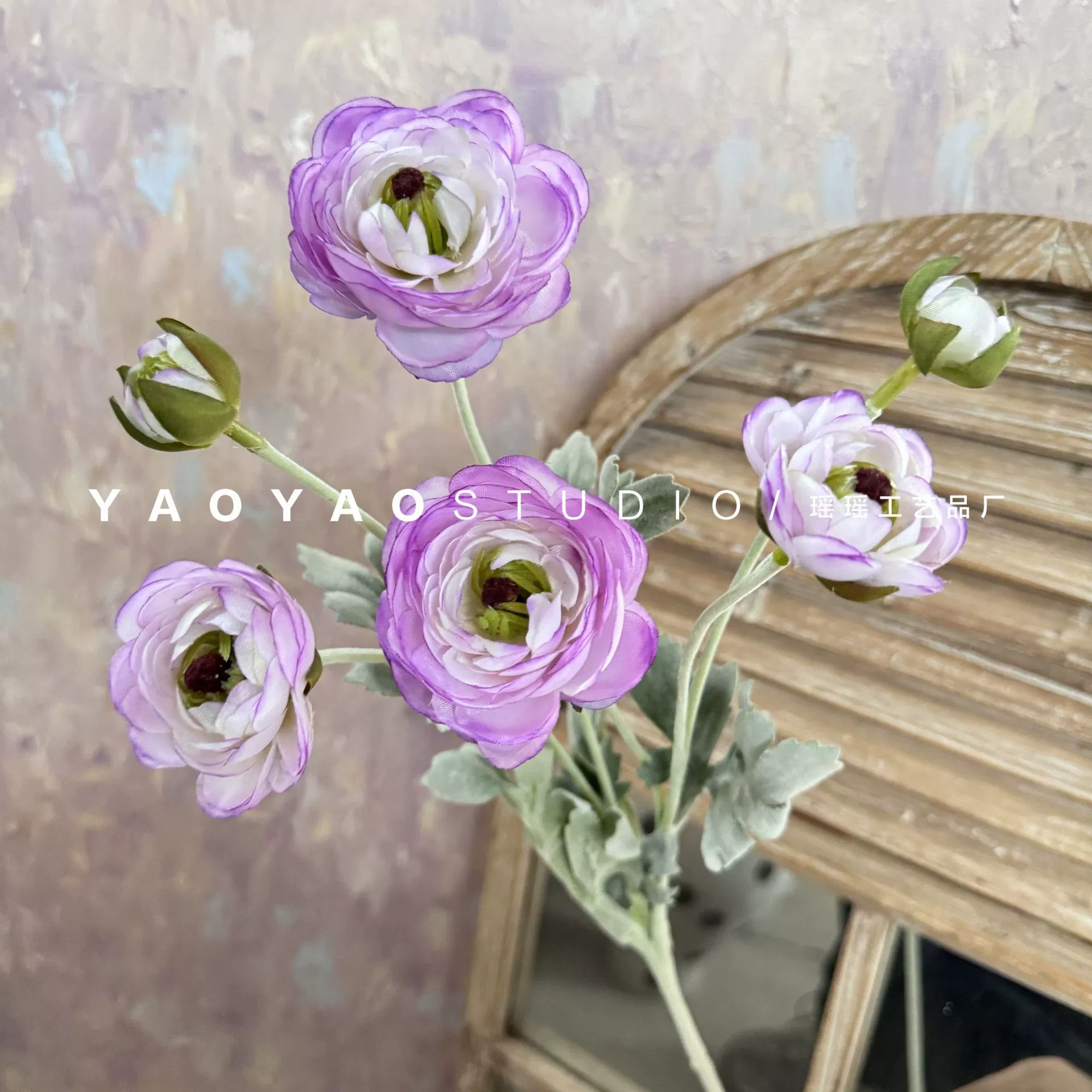 Monet Garden Wind Simulation Flower Coffee Shop Sedies Outdoor Wedding False Flower Store Window Landscape Landscape Landscape