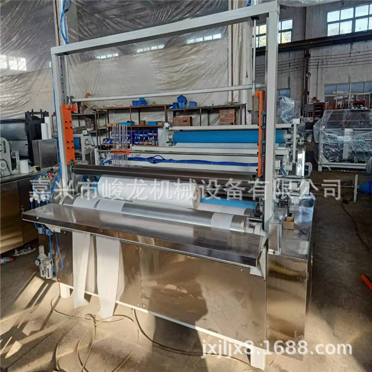 1米8无纺布分切复卷机 一次性卷筒式美发巾分切机 桶装湿巾设备