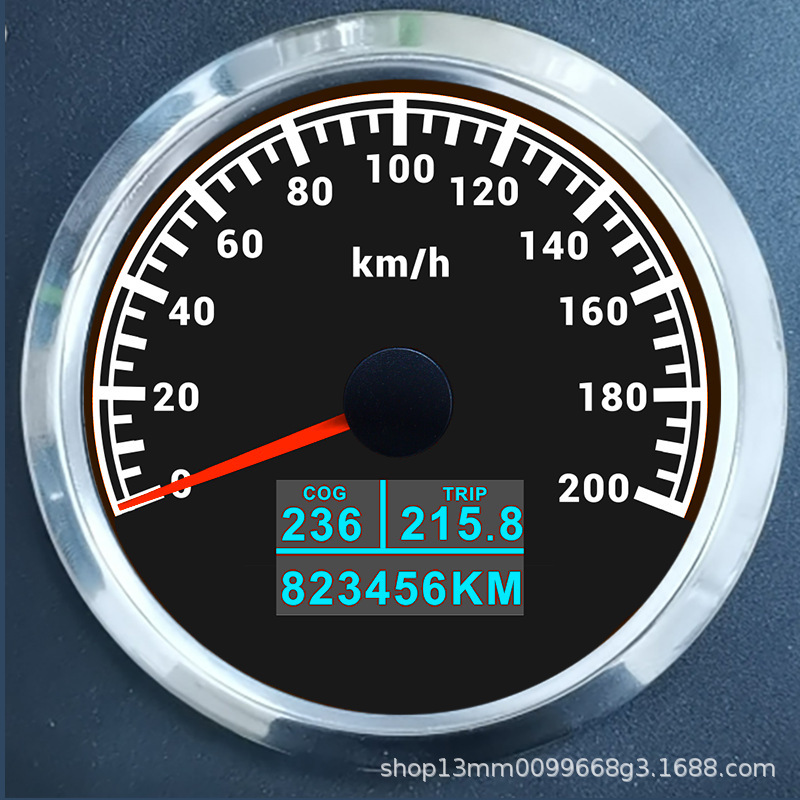GPS speed form mileage adjustable zero calculation fuel consumption speedometer car yacht electric car GPS speedometer