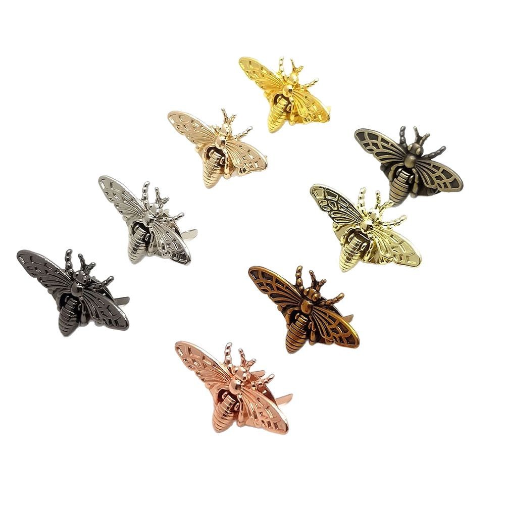 Cierre Metálico Abejita para Bolsos — Hebilla de Aleación para Caja o Cartera