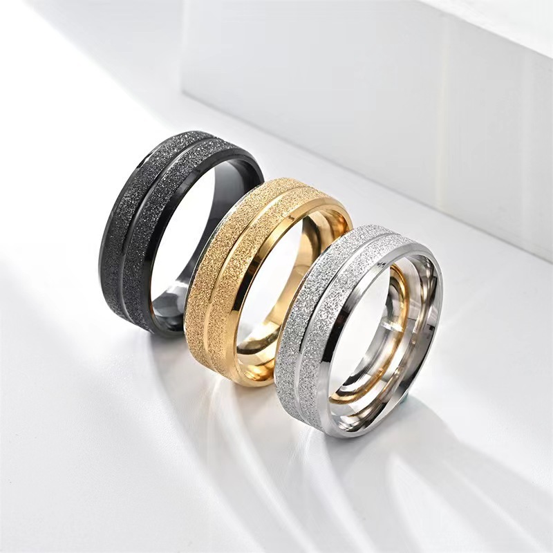 Rings Classification Wholesale Jewelry Simple Style Solid Color 304 Stainless Steel Plating Rings
