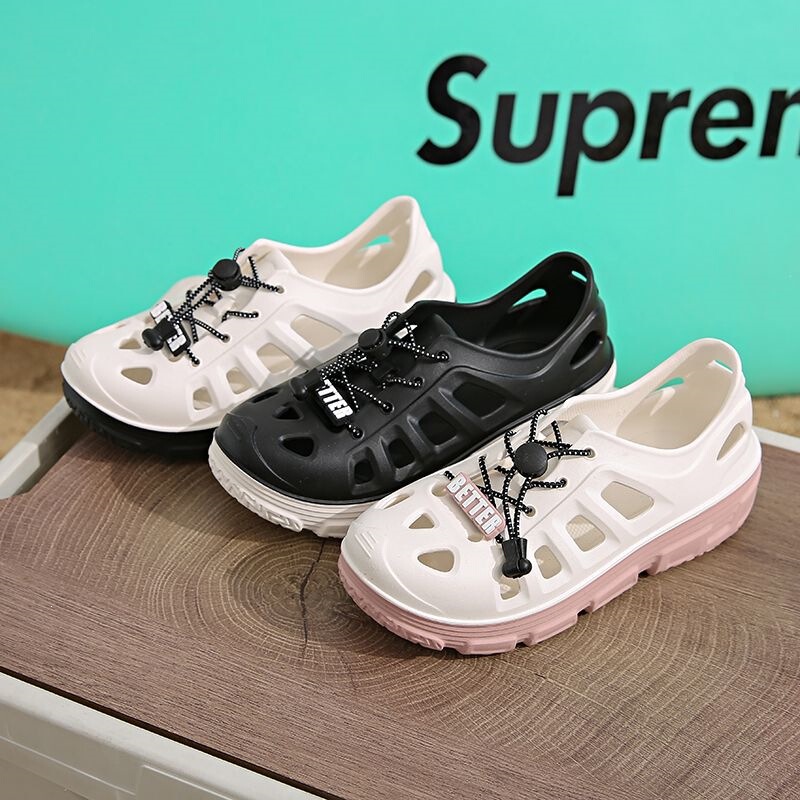 Unique women's summer outdoor clogs, full-coverage garden sandals, summer wading shoes for beach and outdoor activities