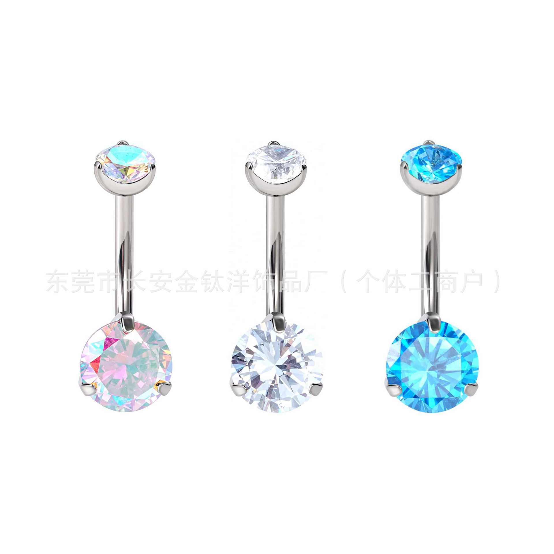 Pointed titanium steel lip stud product view