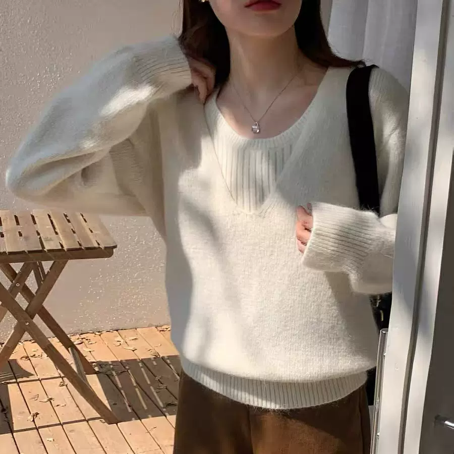 秋装小个子茶系搭配一整套高级感韩剧时尚减龄显瘦穿搭两件套装女