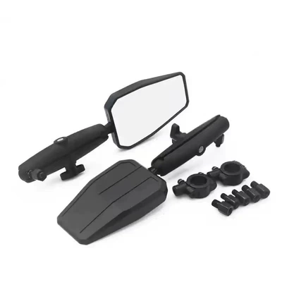 Motorcycle Rally Car ADV Universal Mirror Large Field of View Anti-fall Inpole Motorcycle Modified Folding Rearview Mirror (Motorcycle rearview mirror) - 1-2004-074-rearview-mirror-black