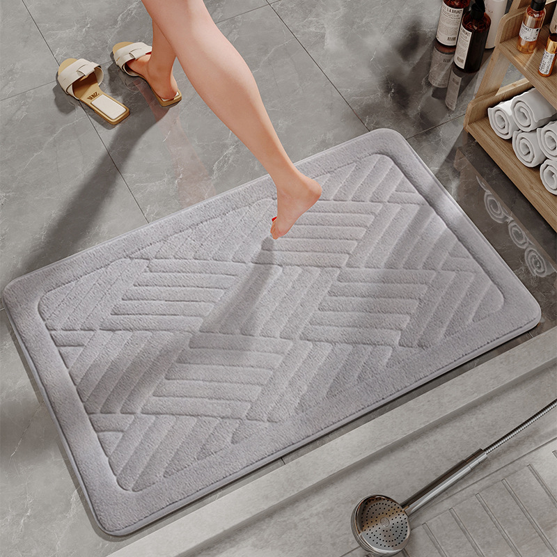 Alfombra de piso de baño alfombra de puerta absorbente Puerta de baño Puerta de secado rápido estera de pie alfombra de baño antideslizante alfombra de baño
