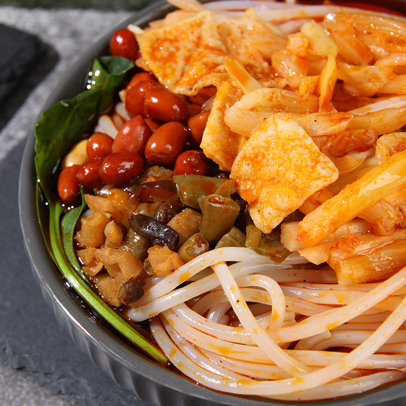 Liziqi Luosifen 352g, Sour and Spicy Noodles 252g, Guangxi Liuzhou Specialty Convenient Quick-Eat Sour and Spicy - 1 Box of 25 Bags