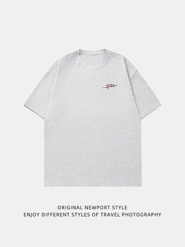 アメリカンレタープリント純綿半袖Tシャツメンズ夏新作Tシャツ日本製ゆったりトレンドブランドカップル半袖q|undefined