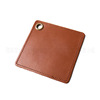 Outdoor open camp square leather coasters can hang picnic hot tea water pads pad camping equipment and supplies wholesale